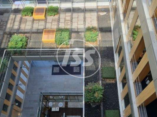 Blick ins Atium von oben