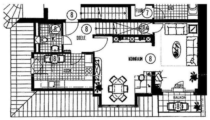 Grundriss untere Ebene