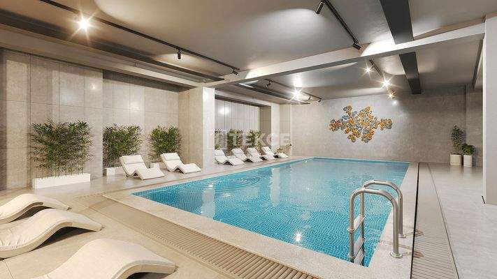 Apartments with Pool and Sauna in Mudanya, Bursa