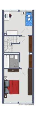 Grundriss Untere Ebene - OG 4