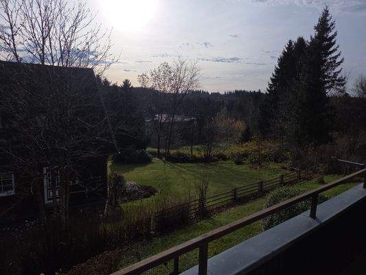 Ausblick vom Balkon