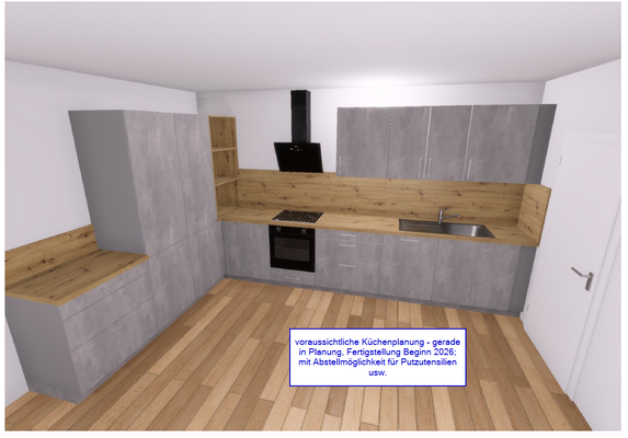 voraussichtliche Küchenplanung