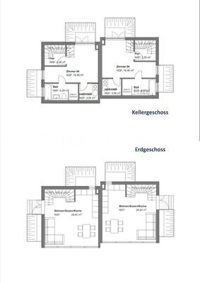 Beispiel Grundriss KG und EG