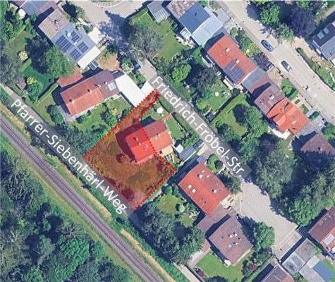 Grundstück Vogelperspektive