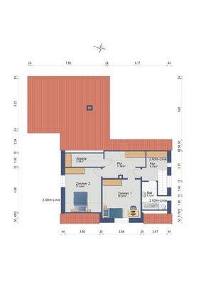 Dachgeschoss  (Darstellung und Maßangaben sind ohne Gewähr)