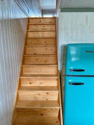 Treppe zum Obergeschoss