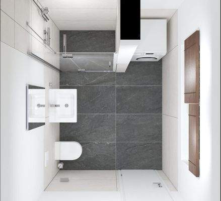 Gäste WC mit Dusche im EG