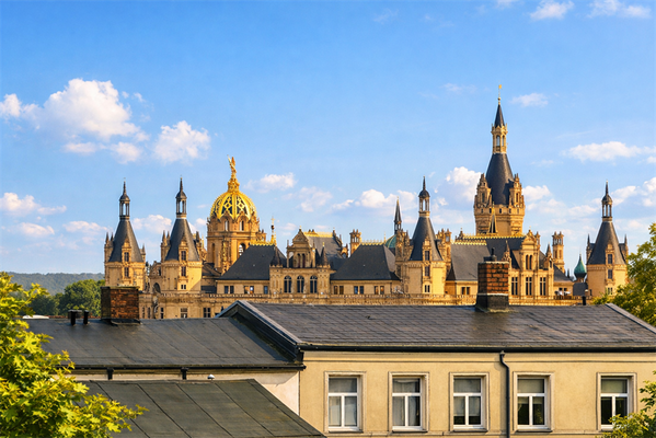 Balkonblick zum Schloss
