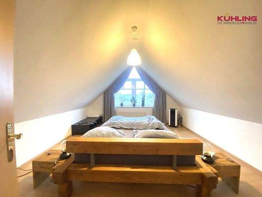 Schlafzimmer- Dachgiebel