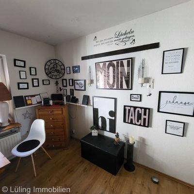 Wanddekoration im Sitzbereich Küche