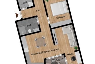 Grundriss Wohnung 17