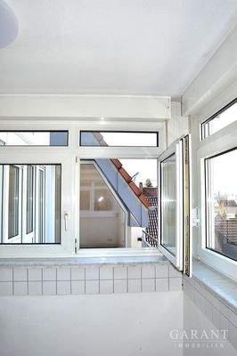 Blick auf den Balkon