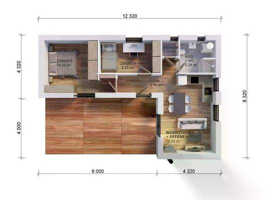 Grundriss Variante 2