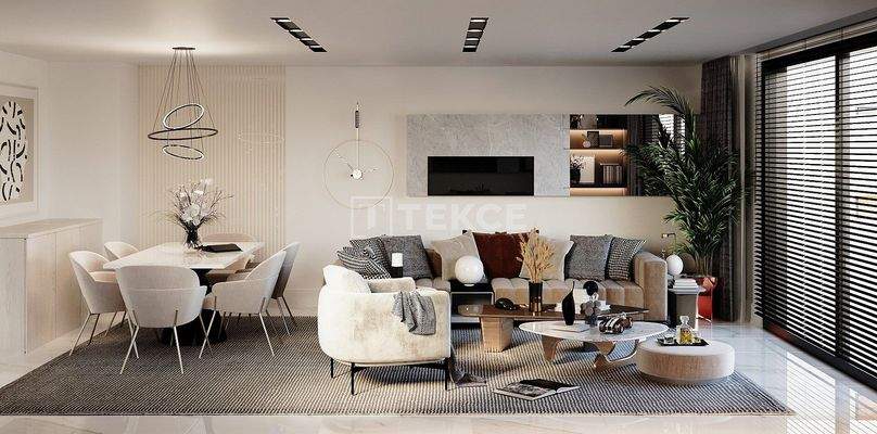 Villas with Pools and Indoor Parking in Döşemealtı Antalya