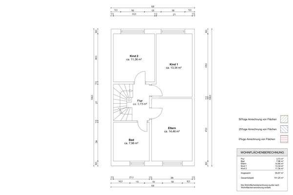 Grundriss Obergeschoss