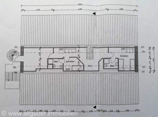 Grundriss Vorderhaus OG4