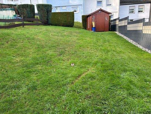 Blick auf das Grundstück