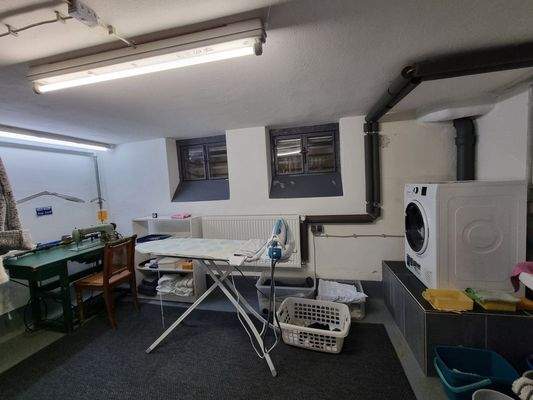 Wäscheraum im Keller