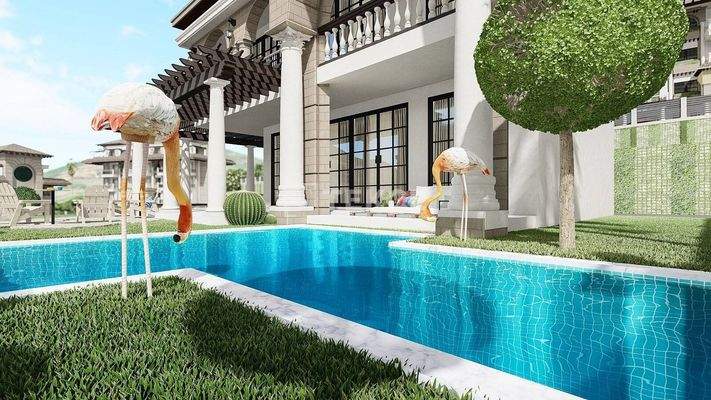 Villas with Private Pool and Garden in Alanya Turkey