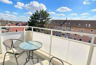 Balkon bei Sonnenschein