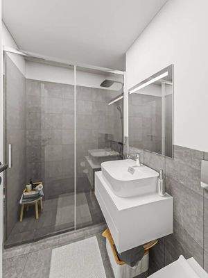 Badezimmer nach Modernisierung