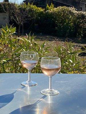 Anstoßen auf das neue Zuhause