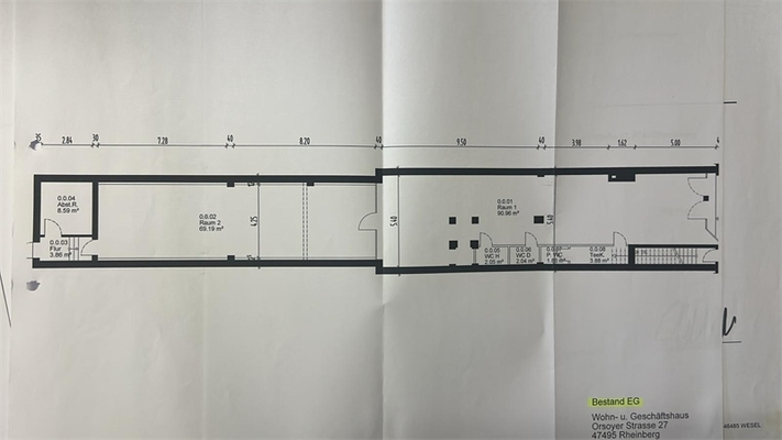 Grundriss Ladenfläche