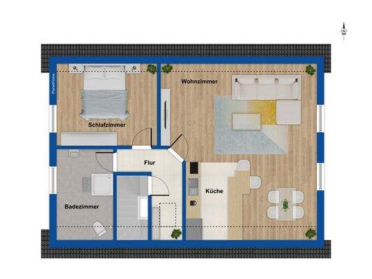 Grundriss Haus 4a Dachgeschoss