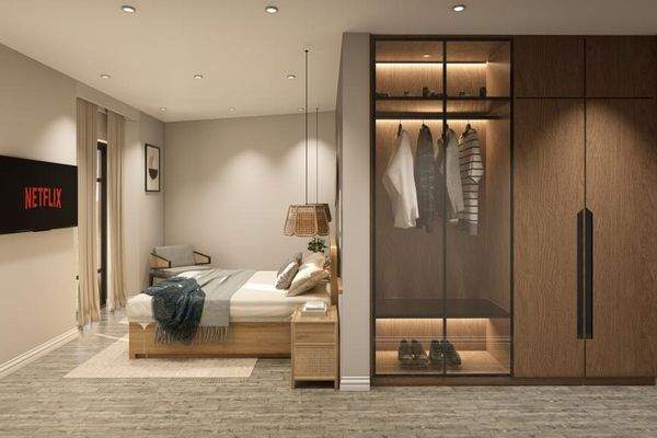 Eines der drei gemütlichen Doppelschlafzimmern