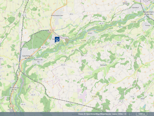 Lageplan Hart an der Alz