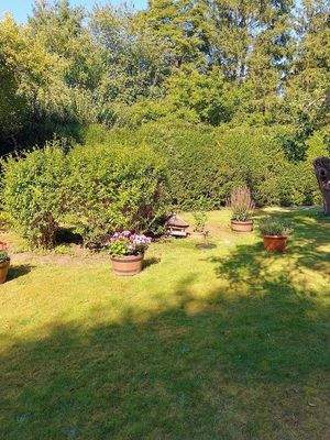 Der schön dekorierte Garten