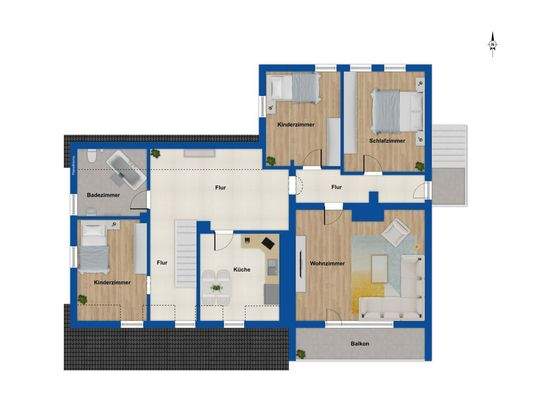 Grundriss Obergeschoss