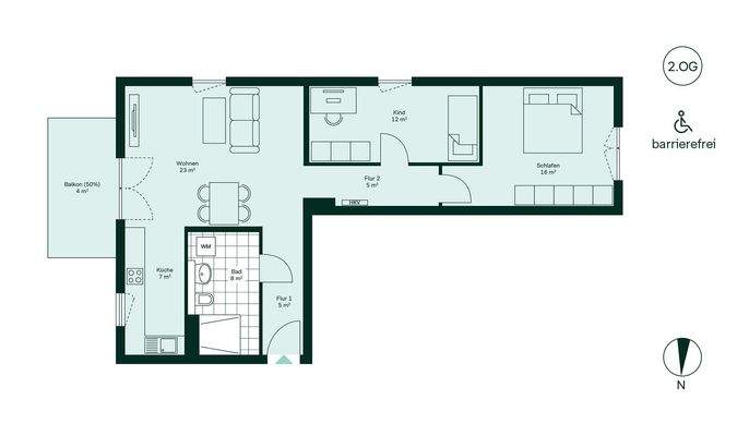 Grundriss der Eigentumswohnung