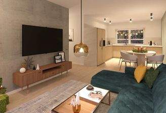 Ansicht Wohnzimmer Wohnung 1