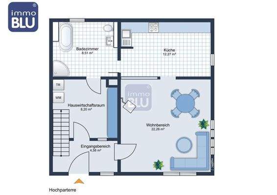 GR Hochparterre nur Vorderhaus
