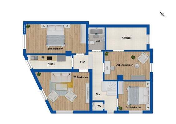 Grundriss Obergeschoss