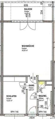 Grundrissplan Top 23b