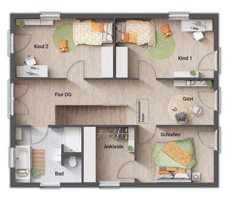 Variante 5.1 Grundriss OG