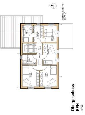 EFH Grundriss Obergeschoss