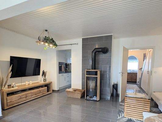 Wohnbereich mit Kamin