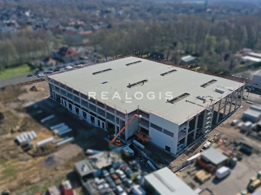 Luftbild Hallenansicht