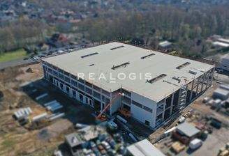 Luftbild Hallenansicht