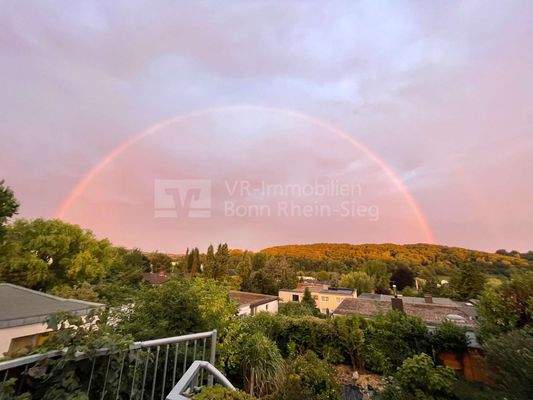 Sicht vom Balkon in die Natur 