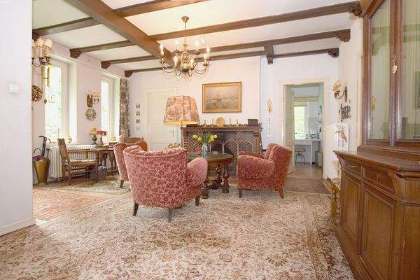 Die Diele erinnert an die guten alten Zeiten ...