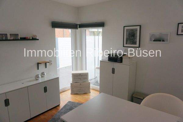 Das Arbeitszimmer im Erdgeschoss