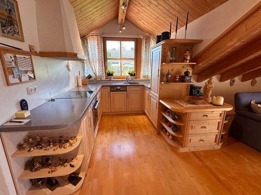 Gemütliche Holzeinbauküche