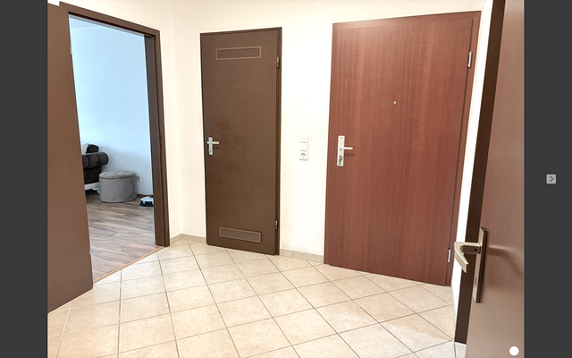 Flur mit Eingang und Abstellkammer