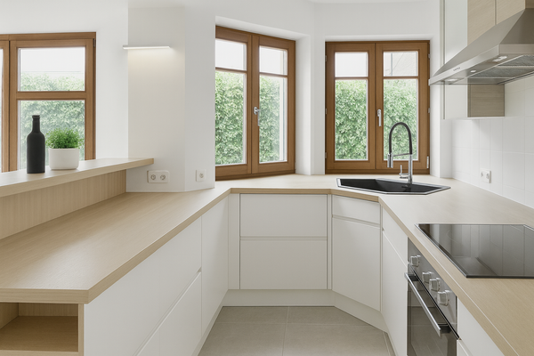 große, offene Küche