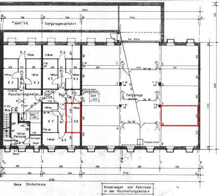 Plan Keller und Tiefgarage