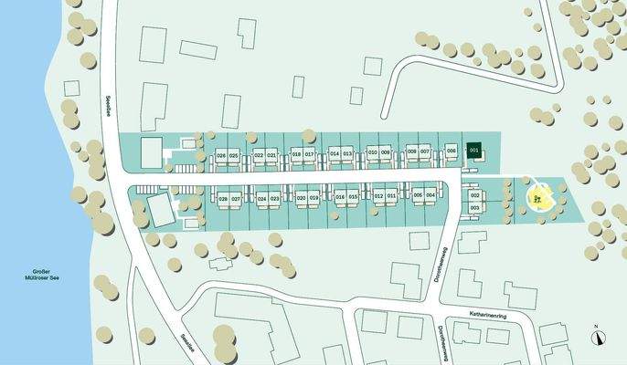 Lageplan des Einfamilienhaus im Neubauprojekt Seeq